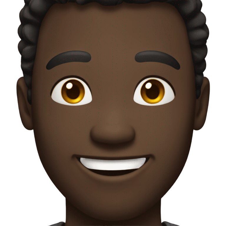 smiling dark-skinned male portrait emoji