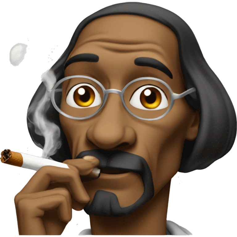 Snoop dog smoking emoji