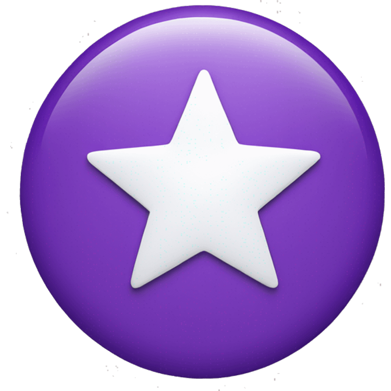 purple circle with white small star in the middle emoji