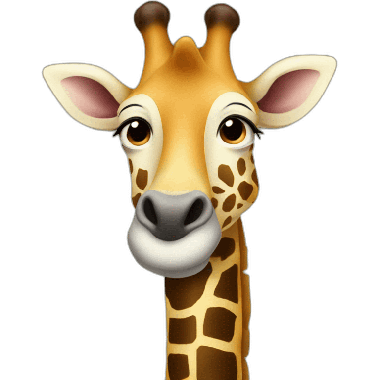 girafa bebendo vinho emoji