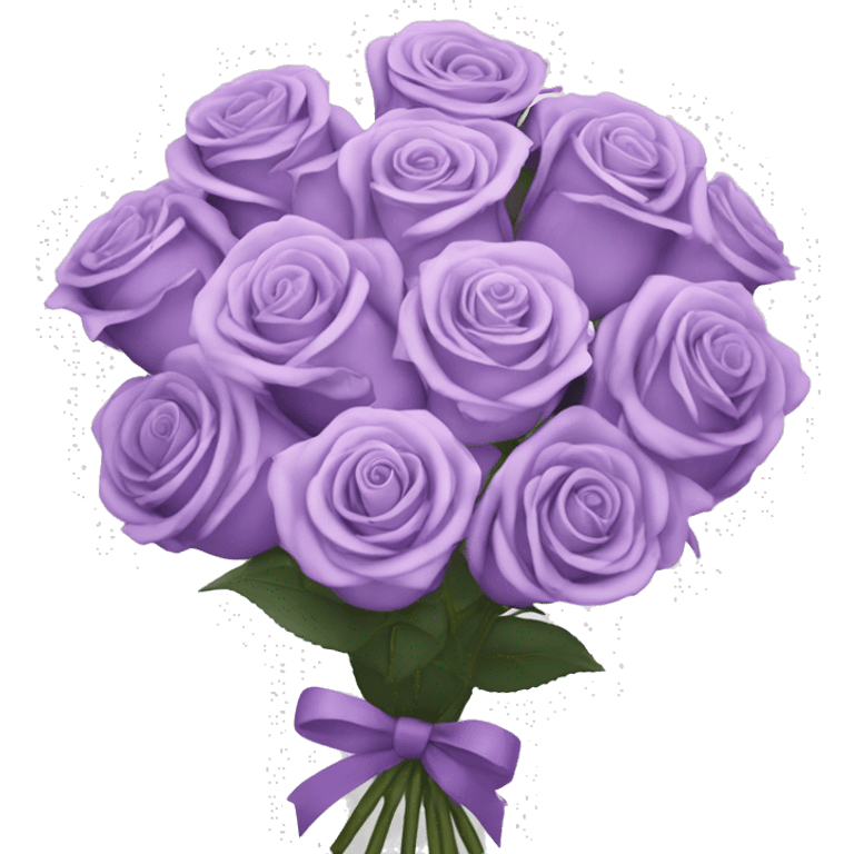 Pastell Purple Roses Bouquet  emoji