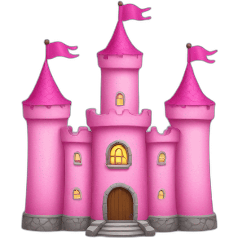 Pink castle emoji