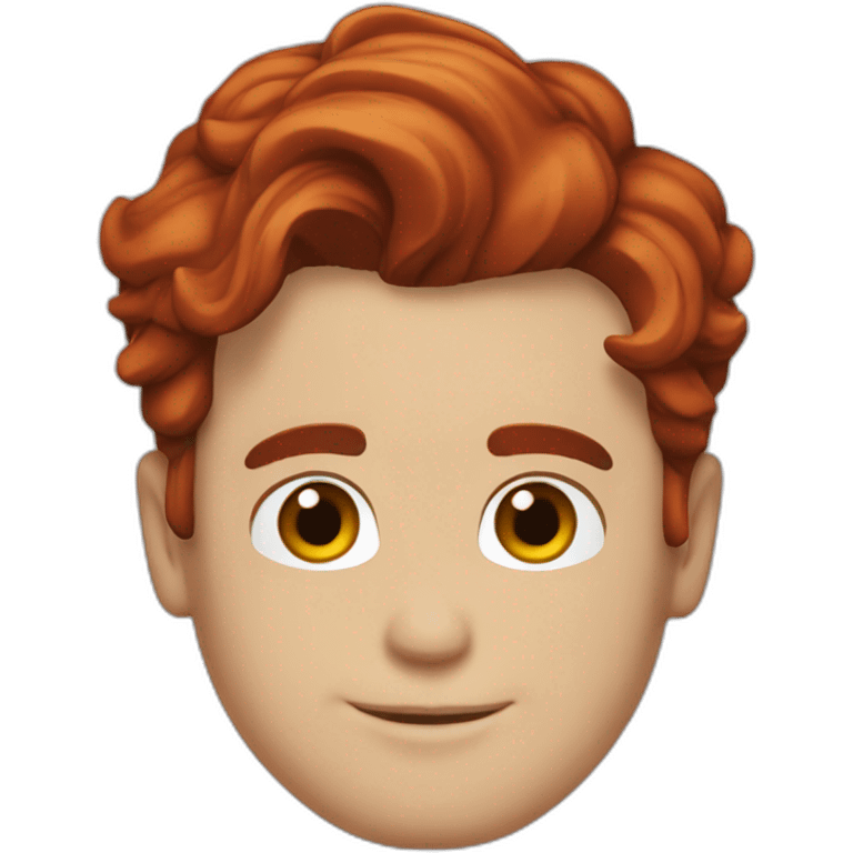 Matt bomer with red hair emoji