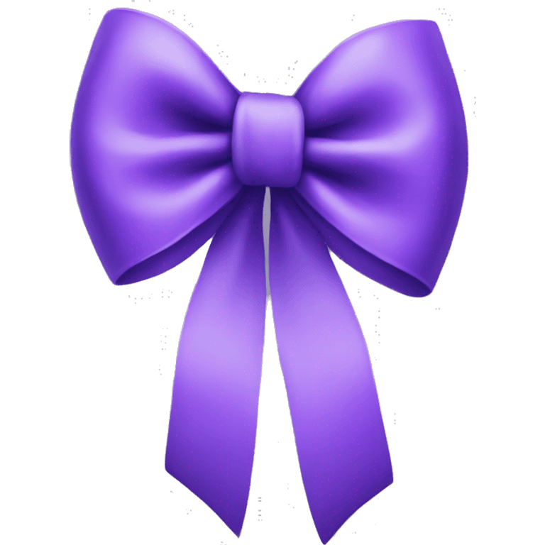 Purple bow emoji