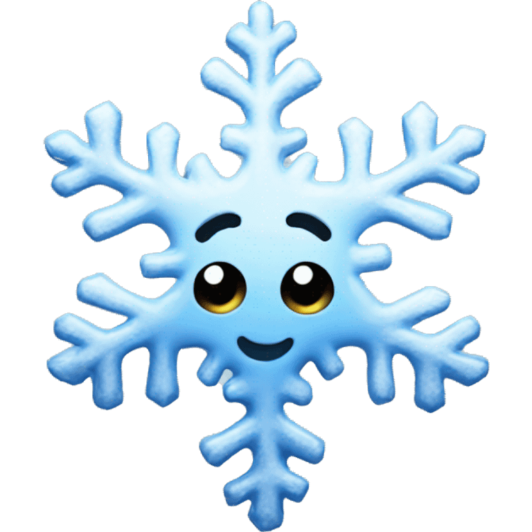 Melting snowflake emoji