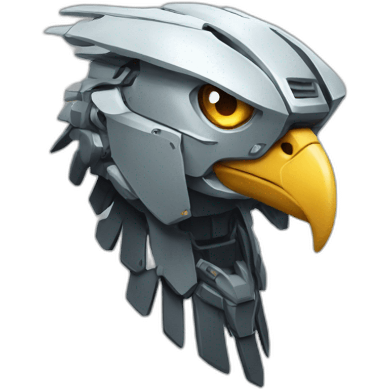 mecha eagle head emoji