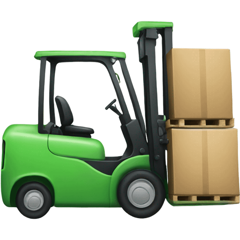 Green forklift emoji