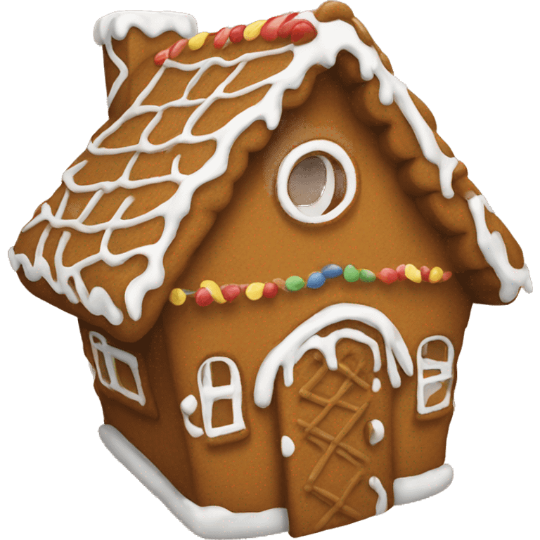 Gingerbread house emoji