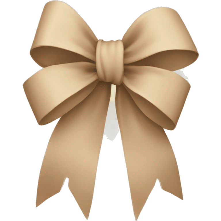 Beige fall bow emoji