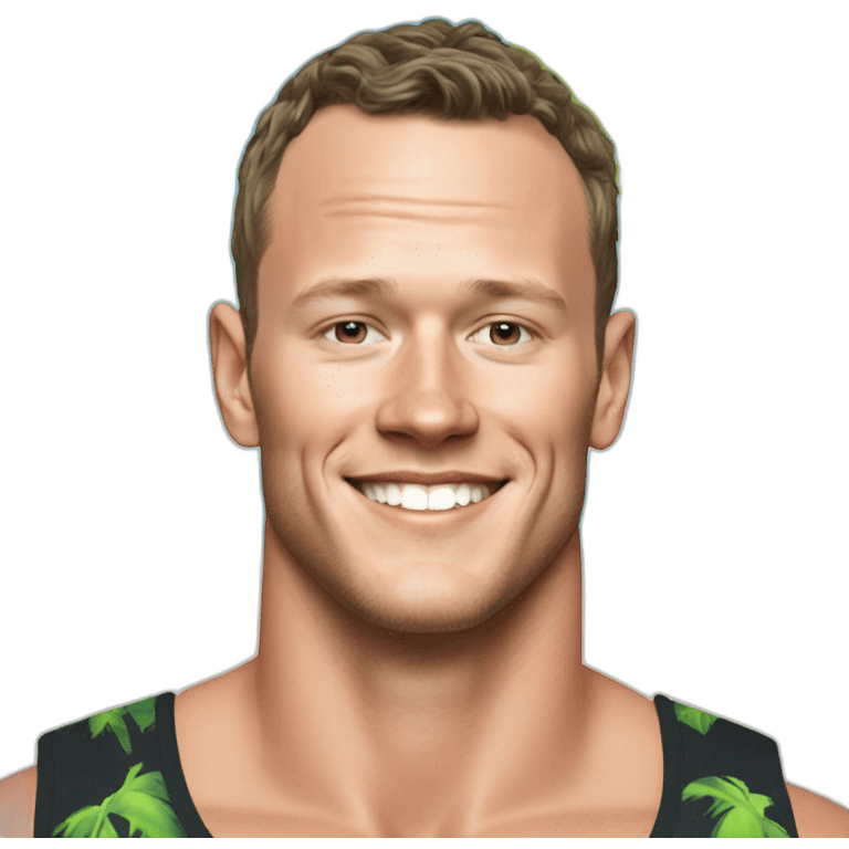 Jonathan Toews as a beach bum emoji