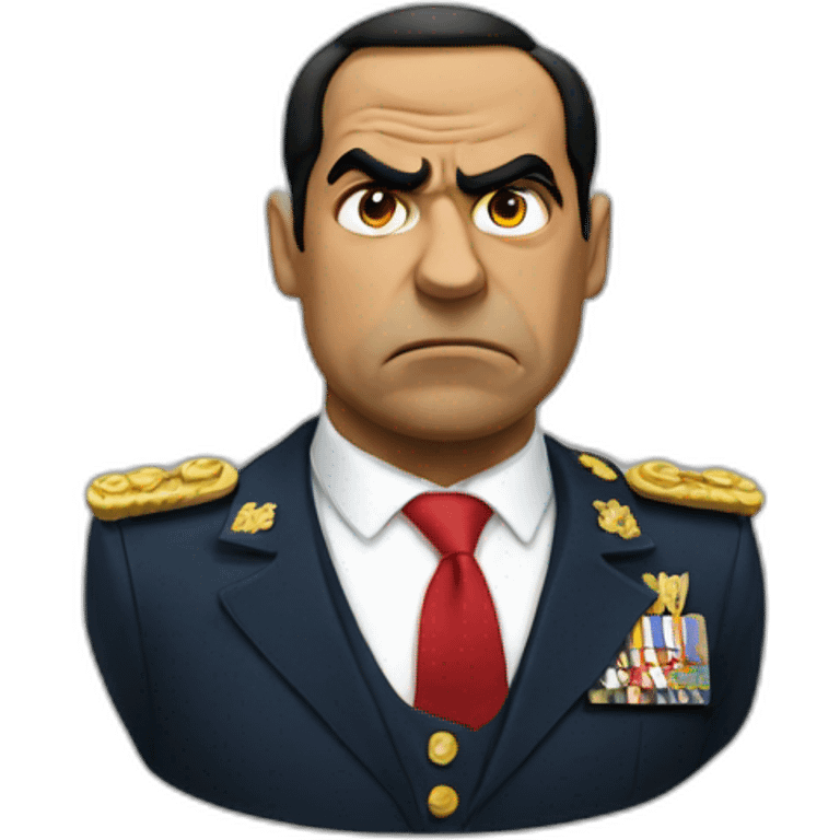 Sisi president angry emoji