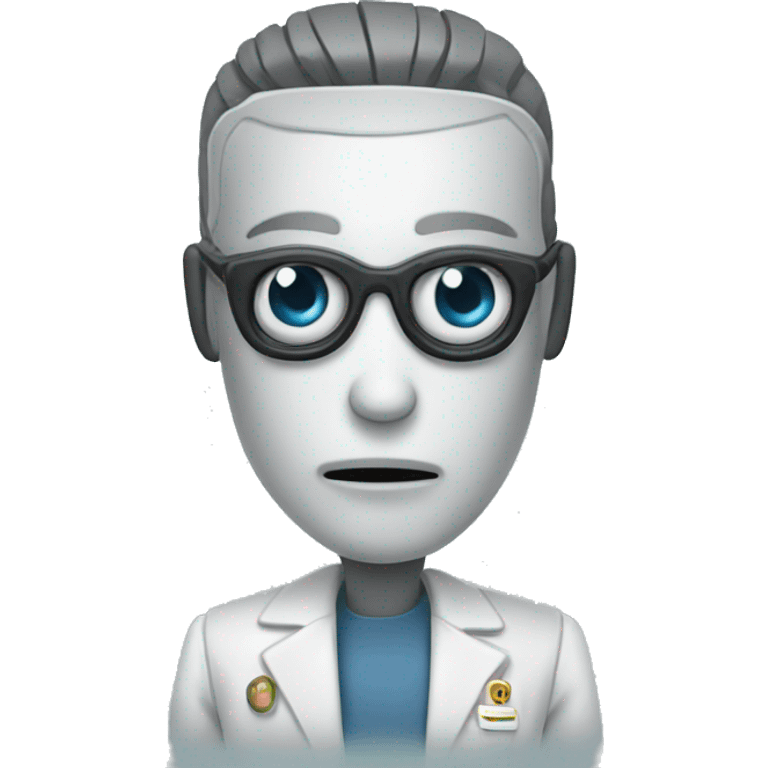 psychologist robot emoji