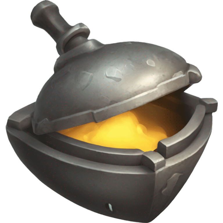 a magical artifact (an old iron with smoke) emoji