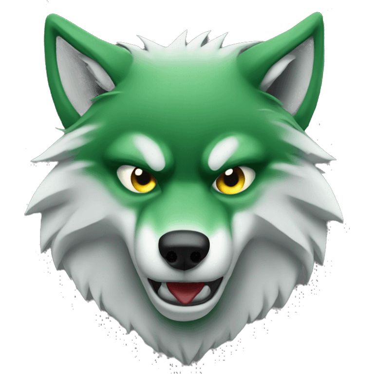 wolf, oyes green light, angry emoji