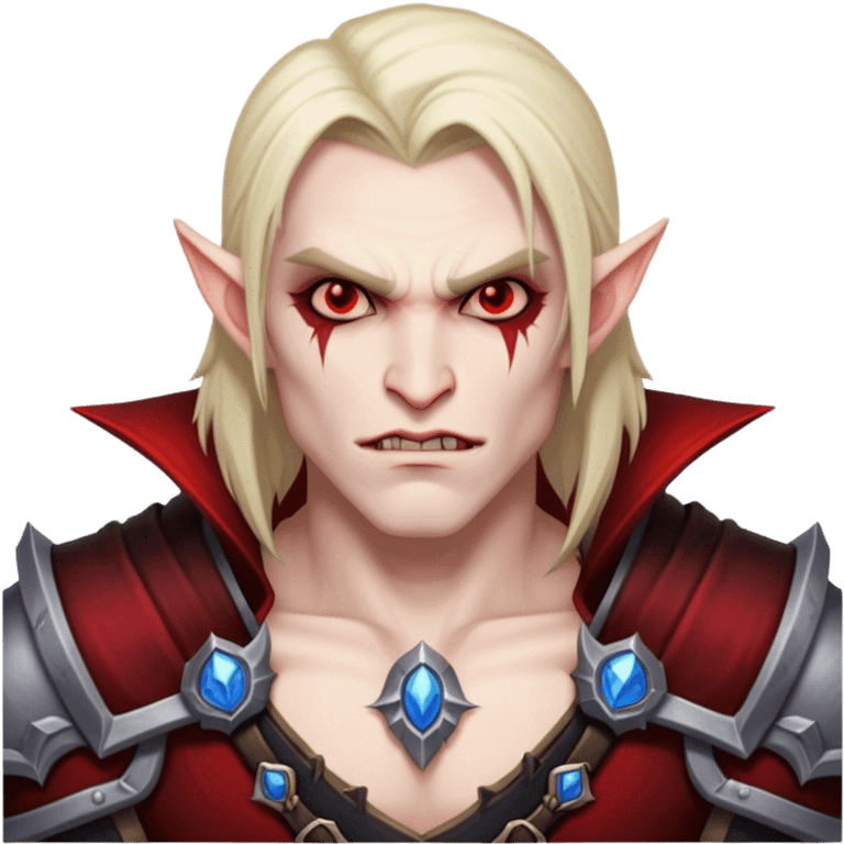 vampire male warrior from world of warcraft emoji