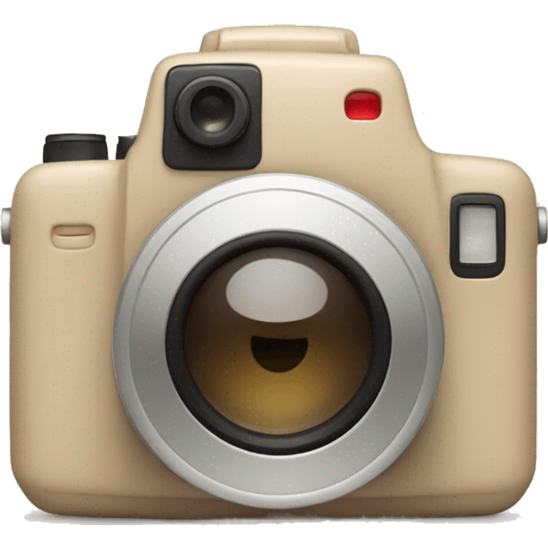 Beige camera emoji