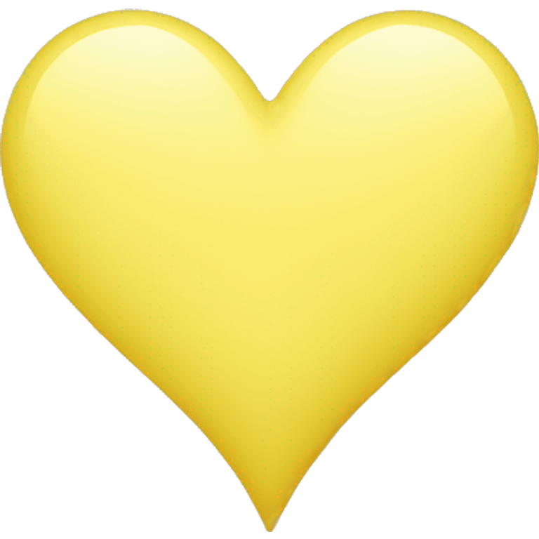 light yellow heart emoji