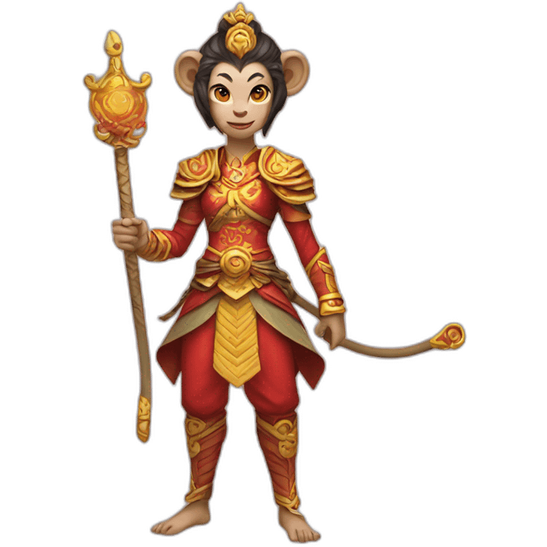 female MONKEY KING emoji