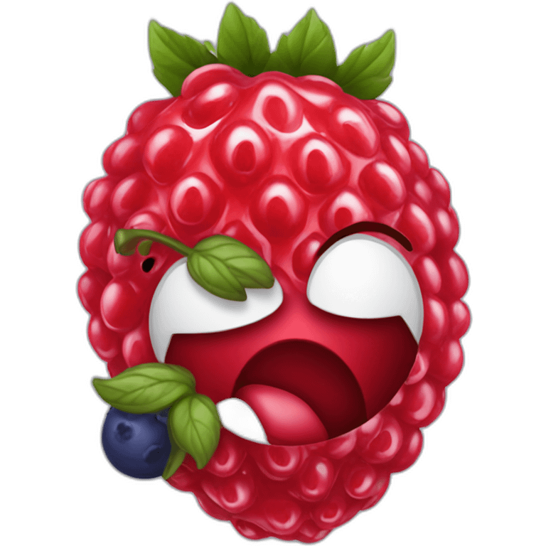 Fraise framboise myrtille emoji