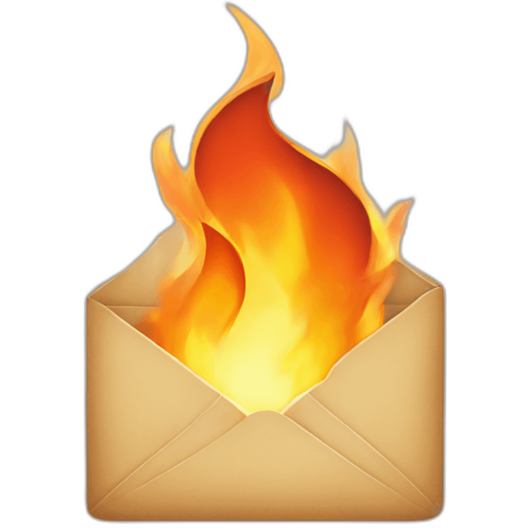 telegram logo on fire emoji