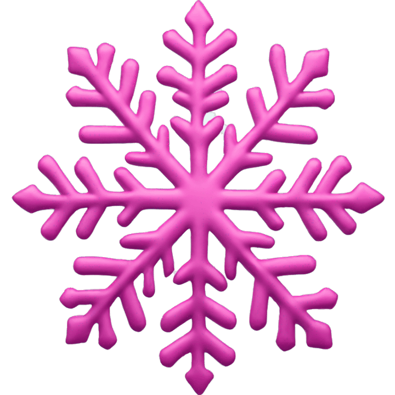 Pink snowflake  emoji