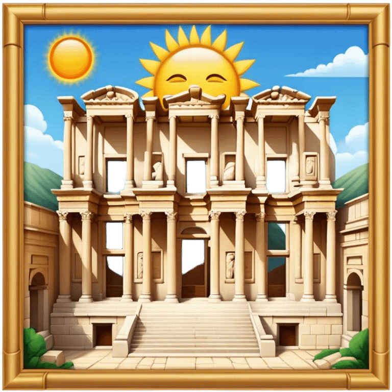 Cinematic Realistic The Library of Celsus Emoji emoji