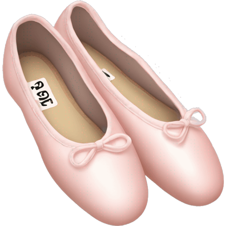 Pale pink ballet shoes emoji