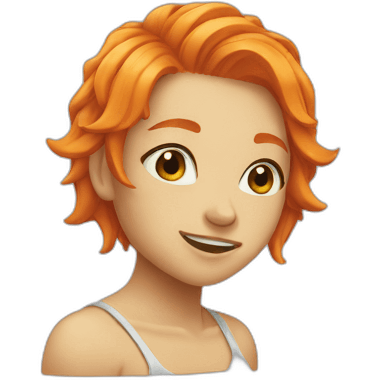 nami orange hair emoji