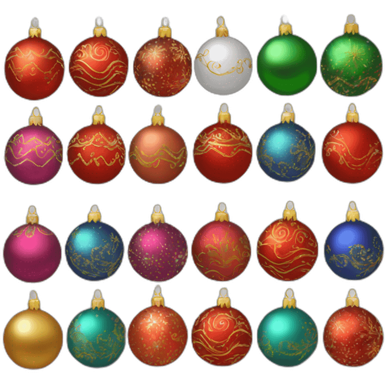 christmas balls emoji