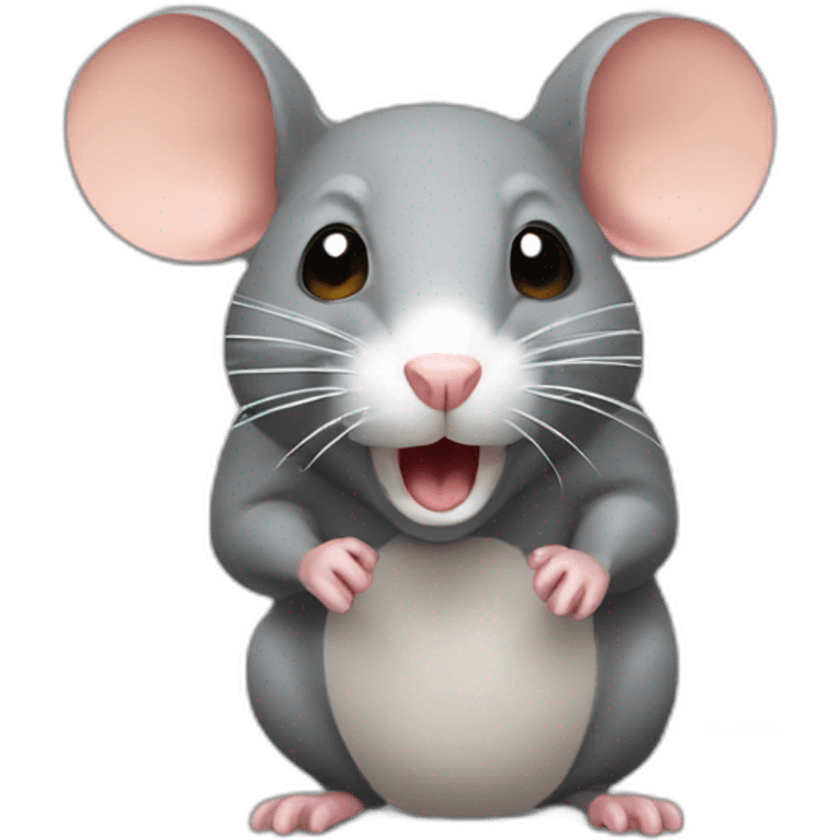 Rat qui mange emoji