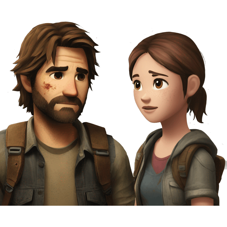  the last of usjoel and ellie the last of us emoji