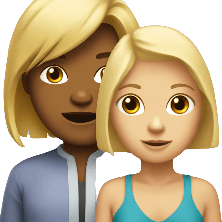 Bob cat with a blonde girl emoji