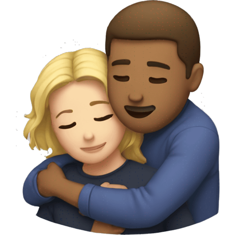 two people cuddling  emoji