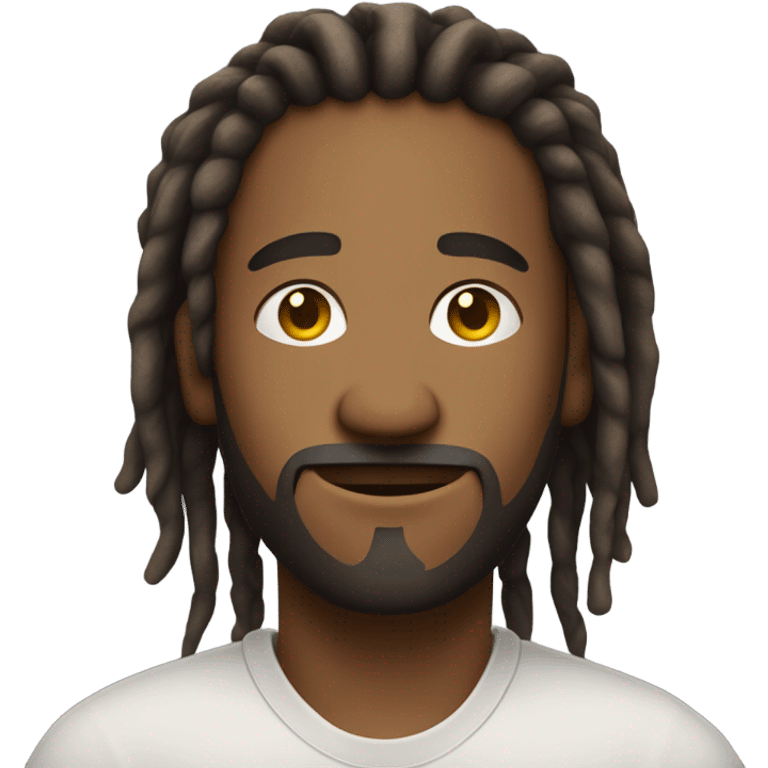 Nonchalant dread head emoji