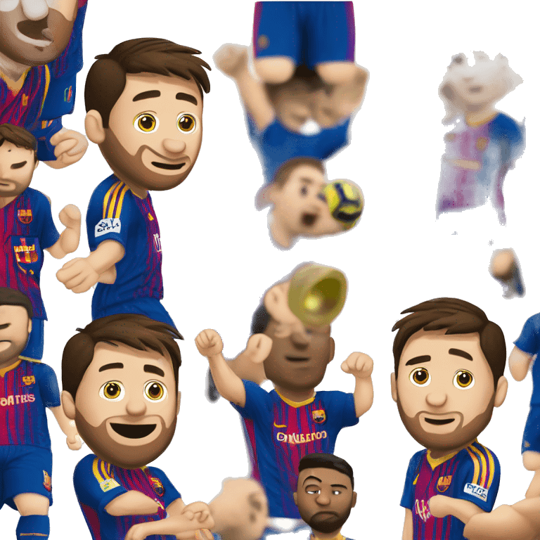 Messi jugando f emoji