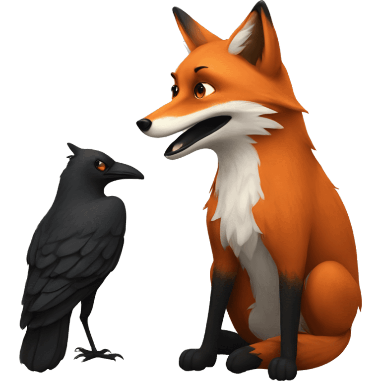 fox and crow emoji