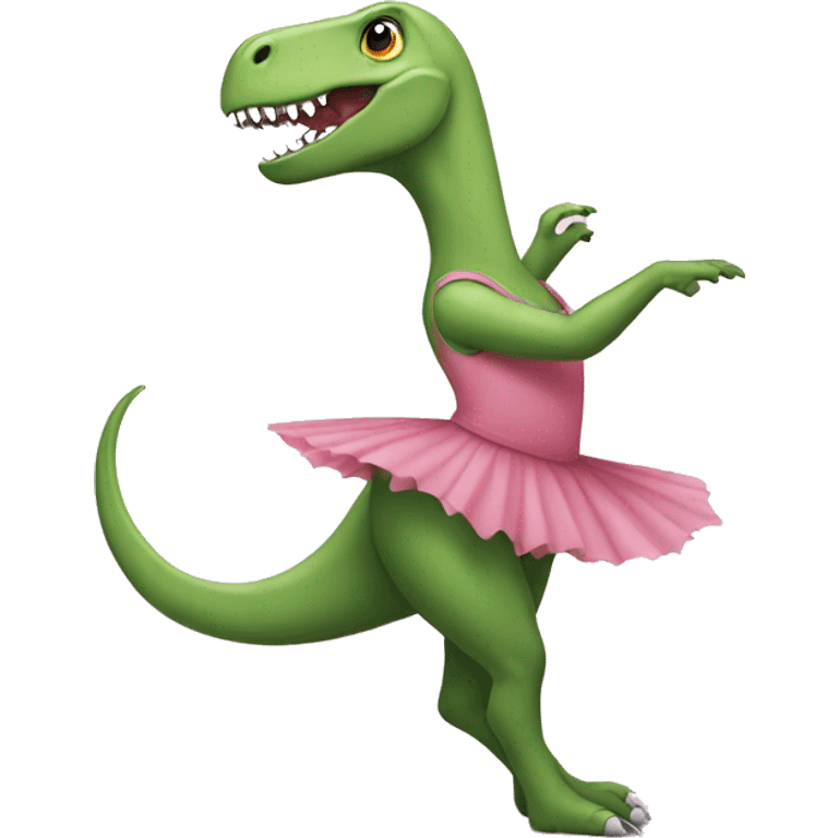 Dinosaur is ballerina  emoji