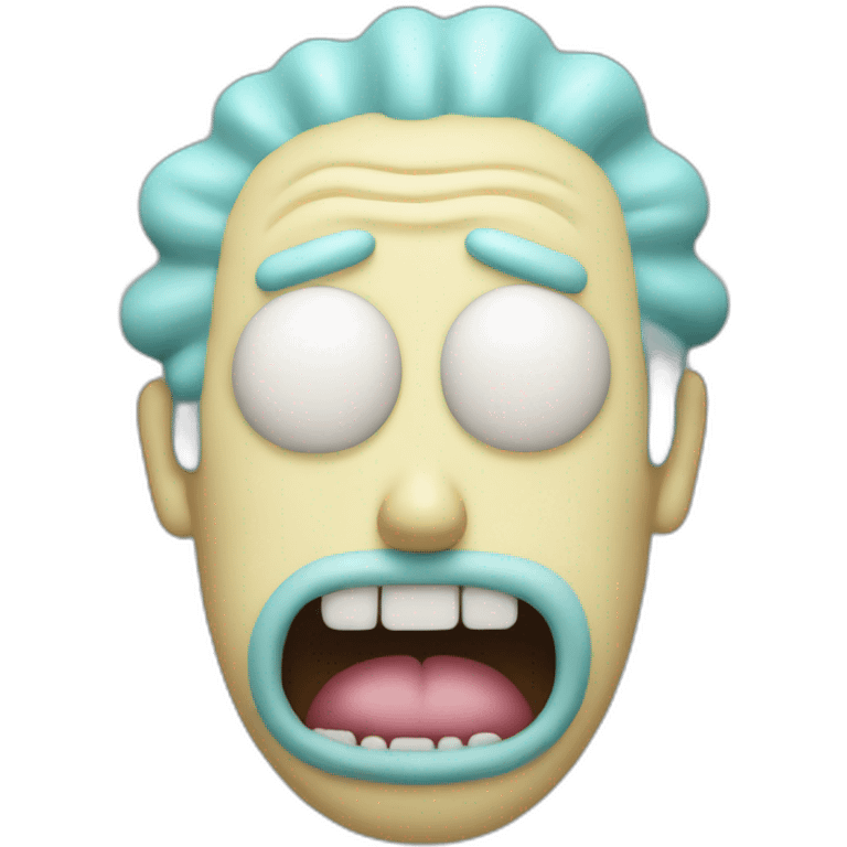 drooling rick from rick and Morty emoji