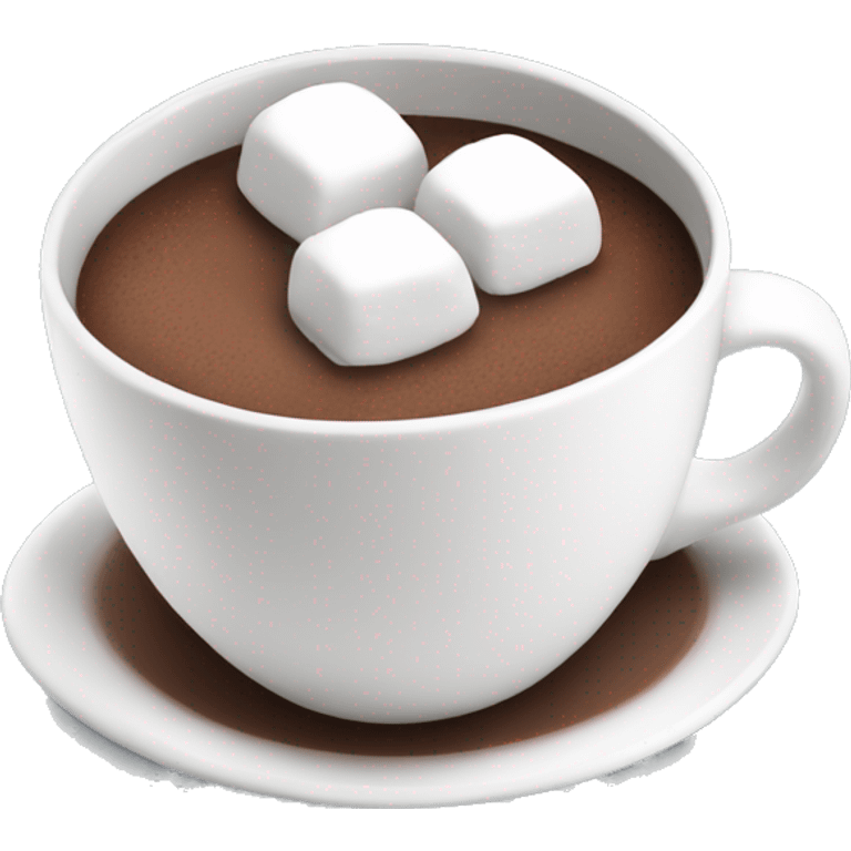 Hot chocolate with marshmallows  emoji