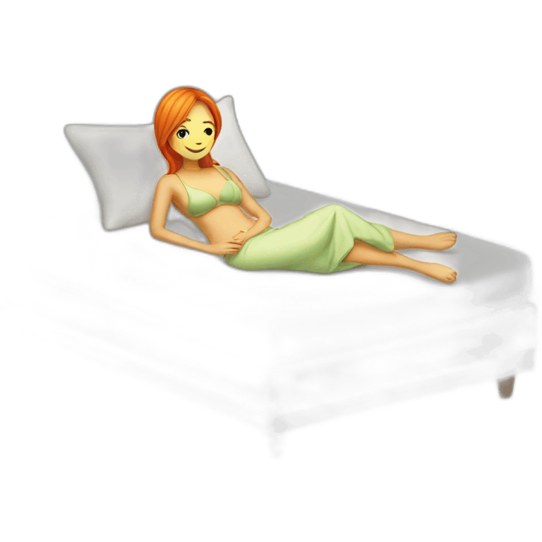 nami in a bed emoji