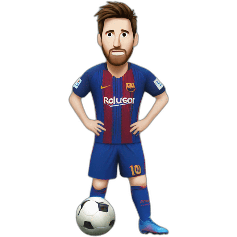 Messi free kick  emoji