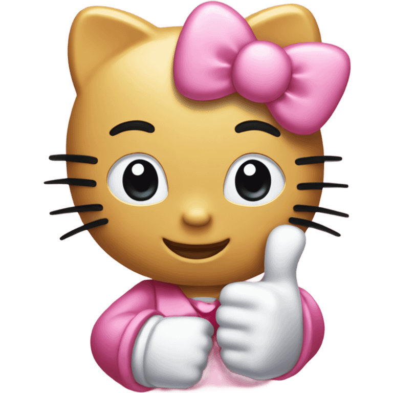 hello kitty thumbs up emoji