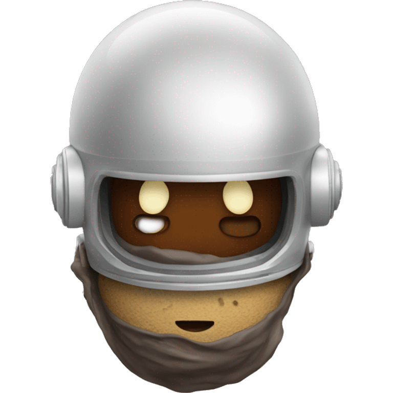 Poop with space helmet  emoji