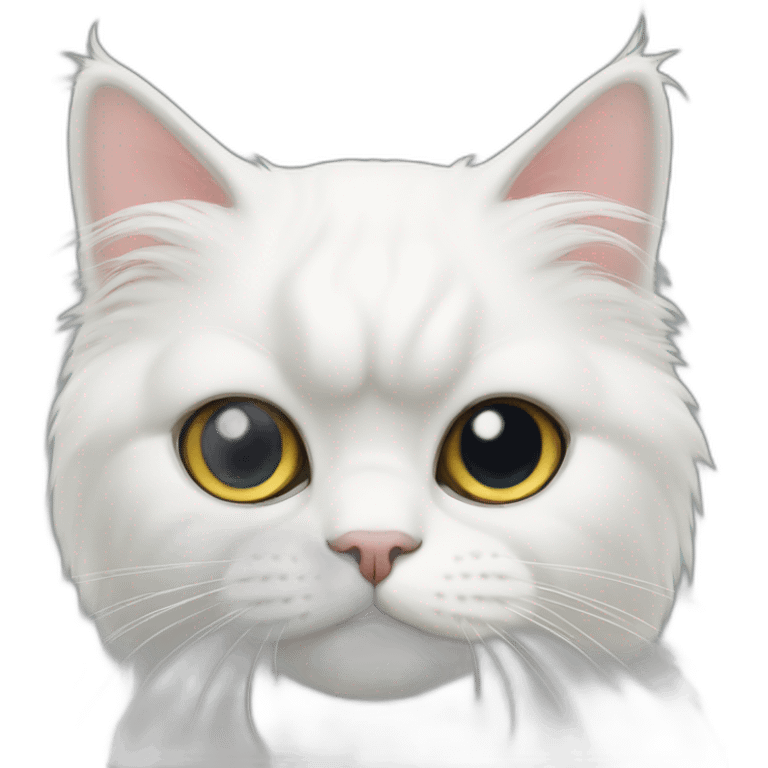 white persian cat emoji