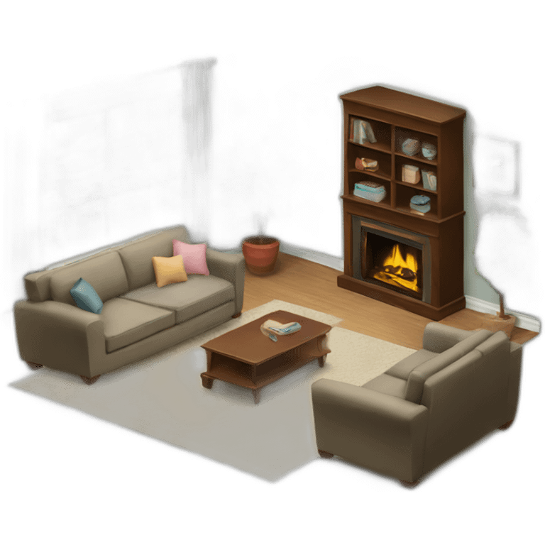 Suburban Living Room emoji