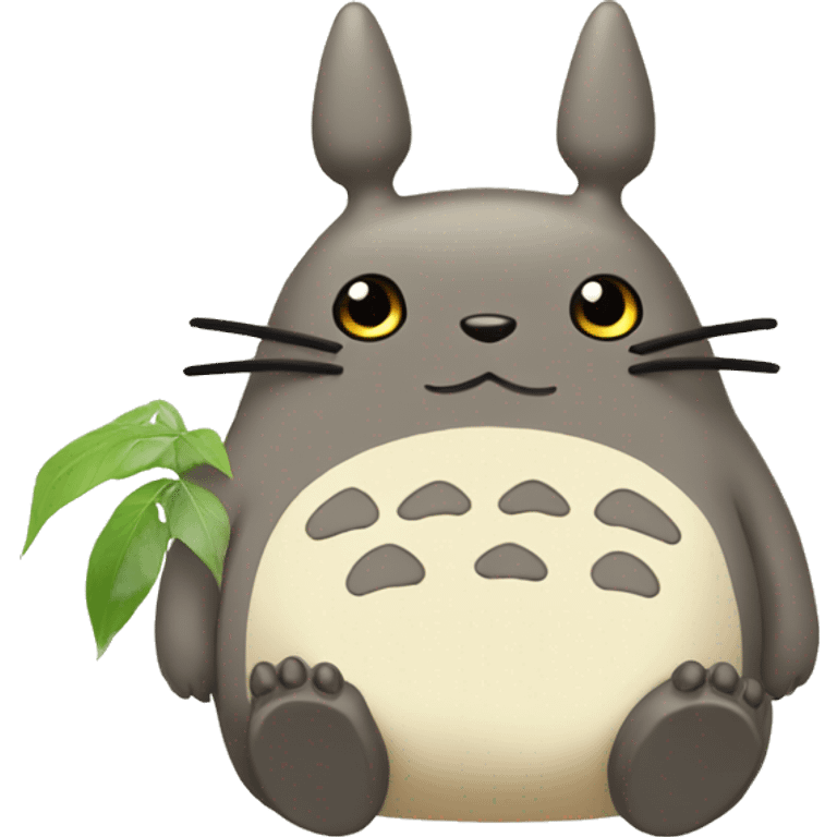 Cute Totoro beige  emoji