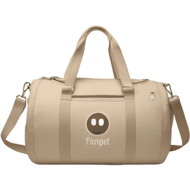 Beige cute gym bag emoji