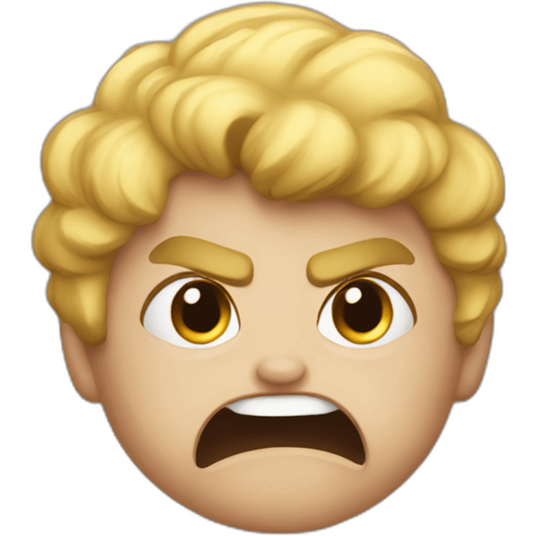 angry rock baby emoji