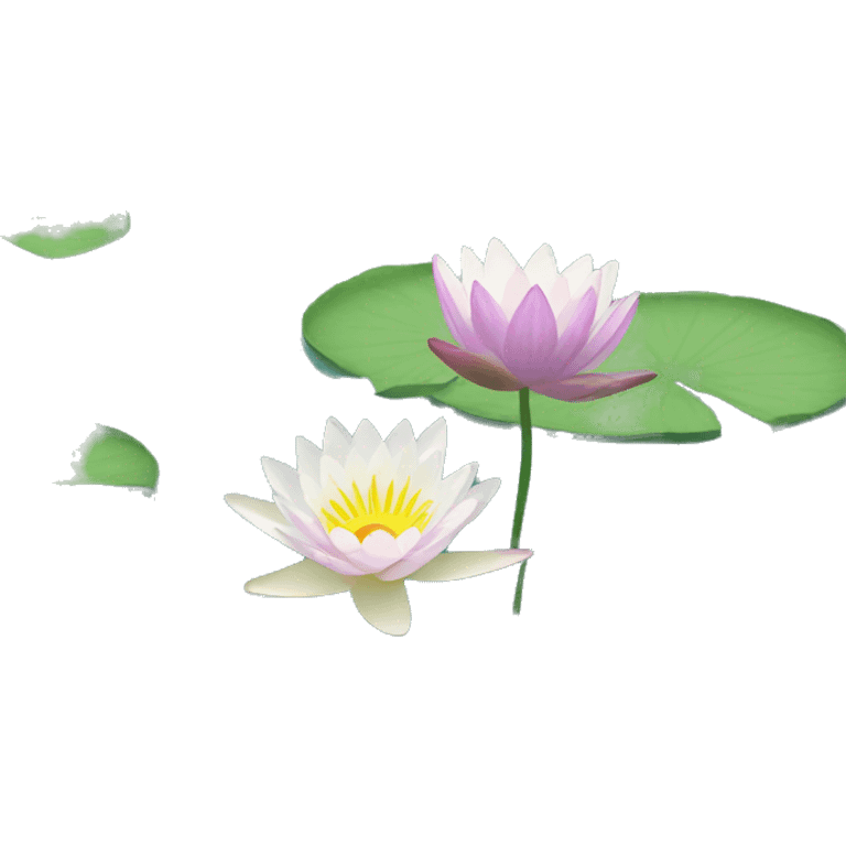 waterlily blooms emoji