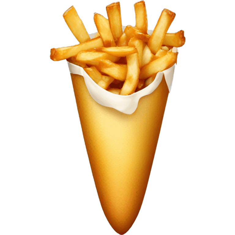 Poutine qui mange une poutin  emoji